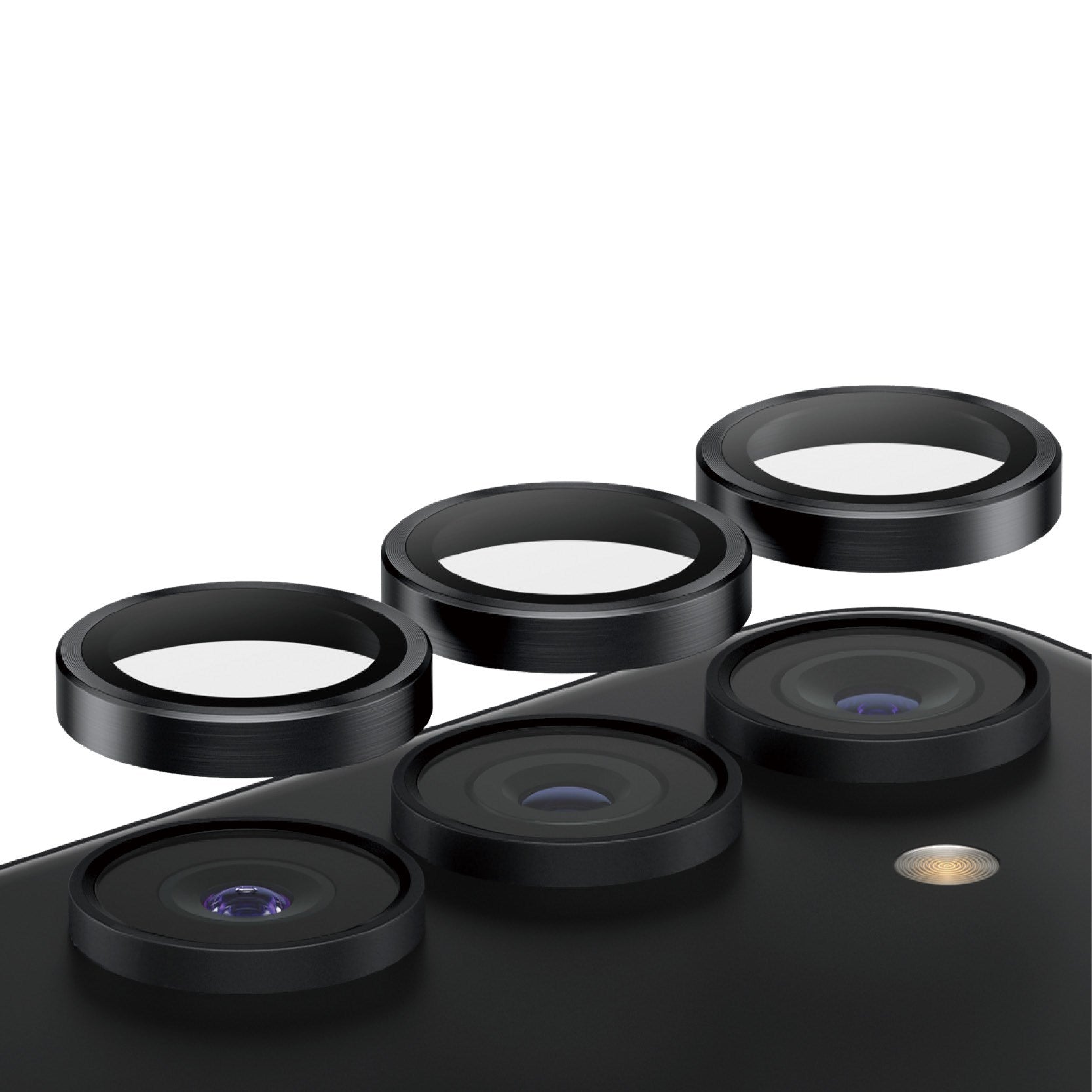 PanzerGlass® Hoops® Schwarz Kameraschutz Samsung Galaxy S24+